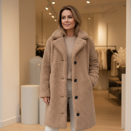 Lange Teddy Coat